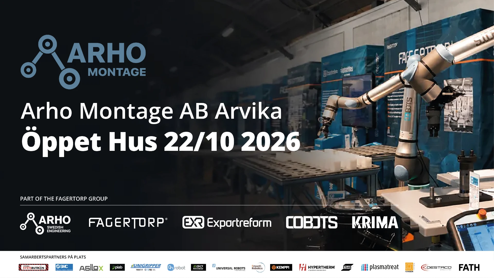 Arho Montage AB, Arvika – Open House on October 22, 2026